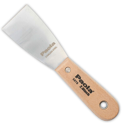 

Paola Putty knife 2 inch stainless steel blade large iron plate cleaning scraper plaster putty knife 5878