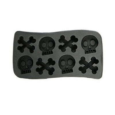 

UpperX Halloween Skulls Ice Cube Tray Ice Mold Ice Maker