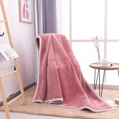 

Autumn Winter Blanket Coral Blanket Single Double Towel Thin Quilt Office Nap Air Conditioner Flannel Blanket