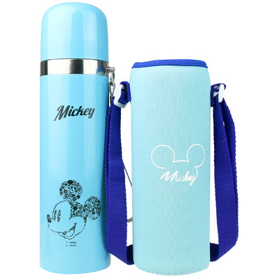 

【Jingdong Supermarket】 Disney Insulation Cup Male Ladies Fun Bullet Warriors Stainless Steel Students Children's Portable Water Cups 500ML Pink
