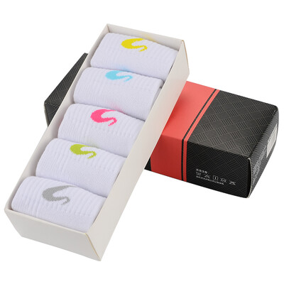 

Lokshi Enpex male models 2 pairs of badminton sports socks mixed color anti-sweat cotton socks are uniform