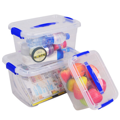 

Jingdong Supermarket] Baicao Park portable storage box finishing box debris storage box fresh box storage box 8L +15  + 20L 3 loaded