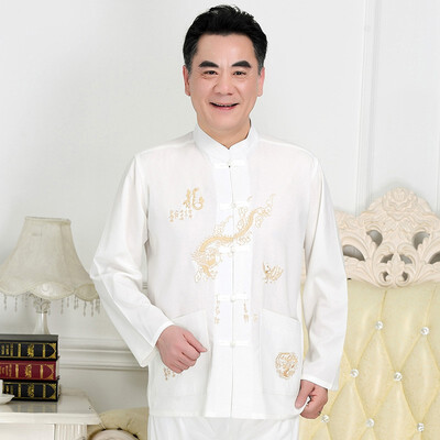 

Chinese&western peoples suit Chinese style Tang costume embroidery fathers clothing