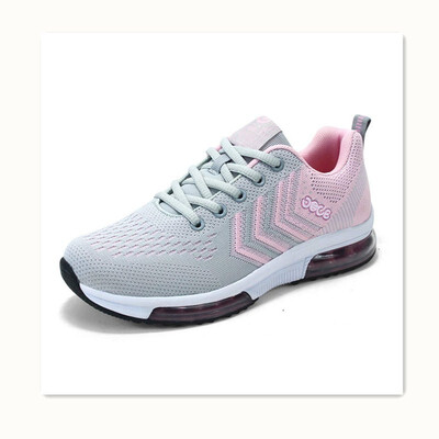 

2018 mens spring&summer men&women couple models flying woven cushion running shoes mesh weaving