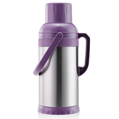 

YAO JIA DAI SHENG SERIES 2L STAINLESS STEEL GLASS LAYER VENTILATION Bottle Thermos Bottle Warm Pot Water Bottle Insulation Pot Large Capacity Purple ZS-9500S-Z