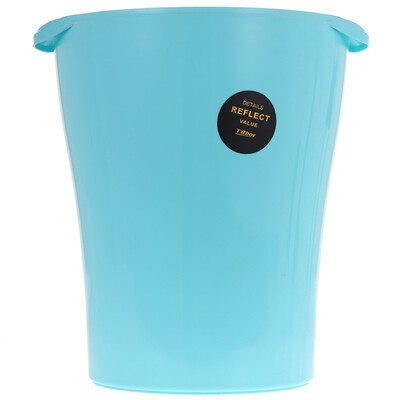 

Thunderbolt kid without cover round trash can TB-9702 diameter 24mm 9L blue&green random