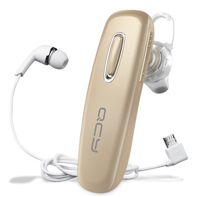 

QCY J02S Бизнес Bluetooth гарнитура Bluetooth 4.1 Беспроводная гарнитура Универсальный Ear Тиран золото