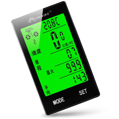 

INBIKE bicycle code table mountain road riding equipment bicycle accessories Chinese luminous waterproof tachometer 2.4-inch large screen