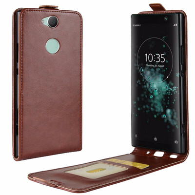 

for Sony Xperia XA2 Plus WIERSS Flip Leather Case for Sony Xperia XA2 Ultra Dual Retro Wallet Case Leather Cover Cases Fundas