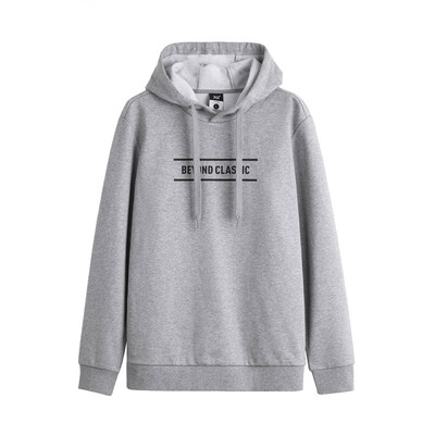

361 degrees mens 2018 new hooded pullover sweater autumn new sweater 651834804-2 magnet flower gray