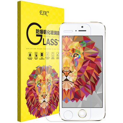

ESK iPhone5S / 5C / 5 / SE закаленная пленка 5S / 5C / 5 / SE стеклянная пленка 0,15 мм взрывозащищенная защитная пленка мобильного телефона высокой четкости JM119