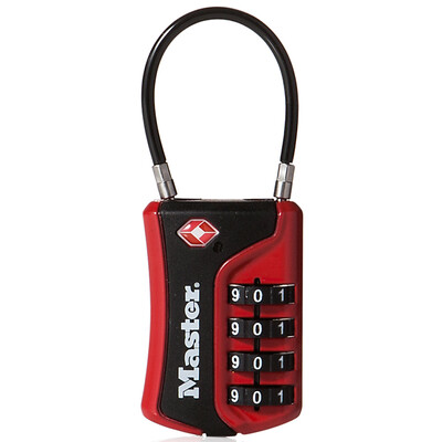 

Мастер masterLock блокировка паролей TSA таможенный замок багаж пароль padlock 4697D красный