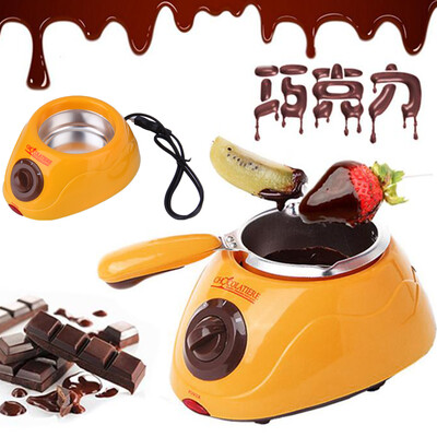 

Hot Chocolate Melting Pot Electric Fondue Melter Machine Set DIY Tool NEW