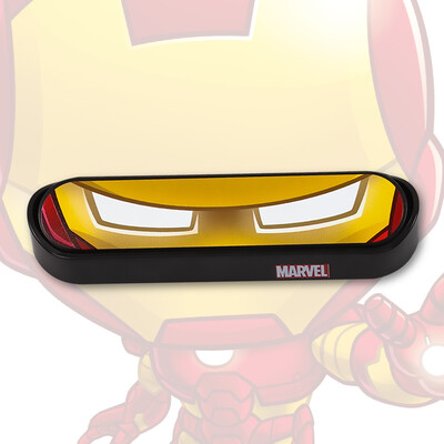 

Marvel - Iron Man hidden temporary stop sign temporary parking dock card mobile phone number sign hidden transfer card car creative car supplies