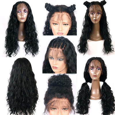 

9A Wavy Lace Front Human Hair Wigs Unprocessed Wavy Brazilian Virgin Hair Wigs Pre Plucked 130 Density for Women 10-26 inches
