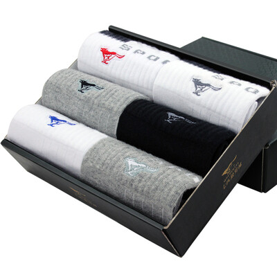 

Jingdong supermarket seven wolves socks male cotton business casual sports cotton socks 90464 are six pairs of double