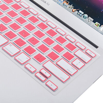 

KOOLIFE MacBook Защитная пленка для ноутбука Apple для MacBook Air / Pro13 15 17-дюймовая специальная клавиатурная пленка, пылезащитная и водонепроницаемая - двухцветная розовая