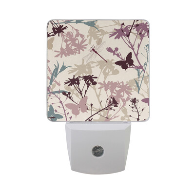 

ALAZA LED Night Light With Smart Dusk To Dawn SensorButterfly Plug In Night Light