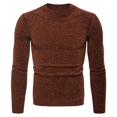 

AOWOFS new solid color round neck knit bottoming shirt foreign trade pullover sweater sweater YM001