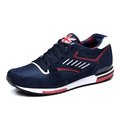 

2018 New Arrival Breathable Running Shoes Men Autumn Winter Low Lace-Up Mesh Sneakers Light Cushioning Sport Outdoor Athletic