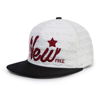 

Vidonna vedordna baseball cap tide hat female Korean hip hop hat fashion outdoor sports flat along the sun cap VD0014 white uniform