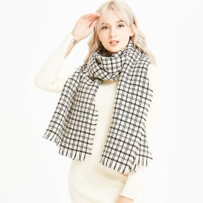 

Warm Lady Womens Scarf Shawl Checked Plaid Tartan Wrap Neck Stole Pashmina Soft