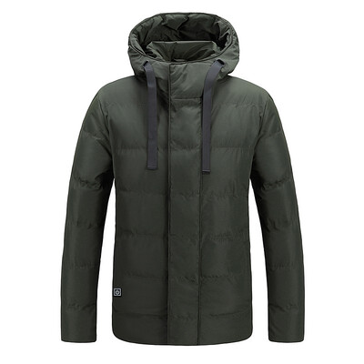 

Heating cotton coat men 2018 autumn&winter USB smart charging heating warm cotton jacket long-sleeved mens jacket