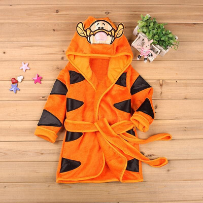 

Baby Boys Robe For Girls 2018 Childrens bathrobe Minnie Mickey Soft Velvet Robe Pajamas Coral Baby Kids Warm Clothes 2-6Y