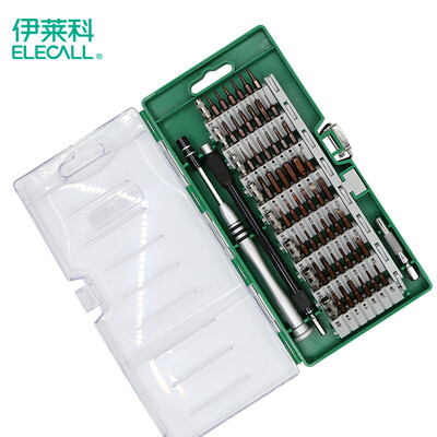 

ELECALL screwdriver set 61 in one S2 tool steel precision screwdriver finishing set for mobile phone notebook camera watch 9006