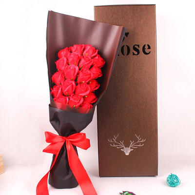 

Valentines Day birthday anniversary gift teachers day to send teacher to wife wife girlfriend romantic expression eternal flower creative gift soap flower rose gift box