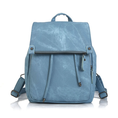 

NovelTeez Woman 2018 new PU leather retro style candy color backpack