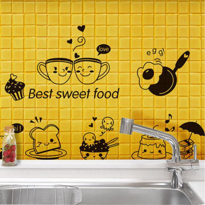 

Hot Coffee Cup Decals Removable Vinyl Wall Sticker Kitchen Home Decor Paper Art