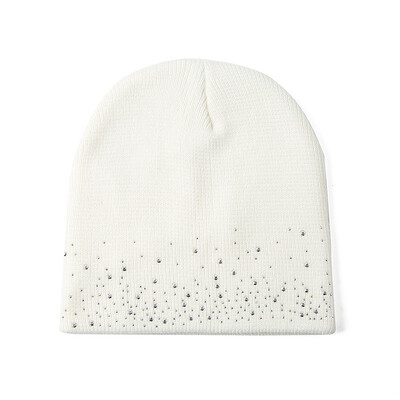 

Autumn&winter ladies hot drilling warm short outdoor wool knit hat