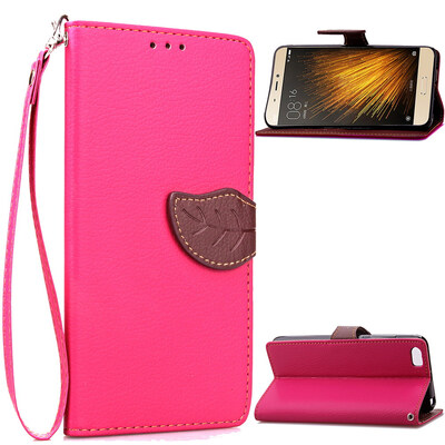 

MOONCASE Meizu MX5 Case [Leaves Magnetic] Premium PU Leather Case for Meizu MX5 Wallet Pouch Flip Bracket TPU Cover