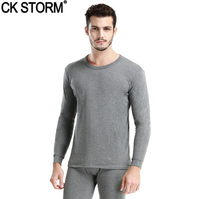 

CK STORM Qiu Qiu Qiu basic models autumn&winter new men seamless high-woven carded round neck base underwear suit gift box