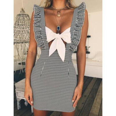 

Summer Women sexy Sleeveless bodycon bandage evening cocktail party Midi dress