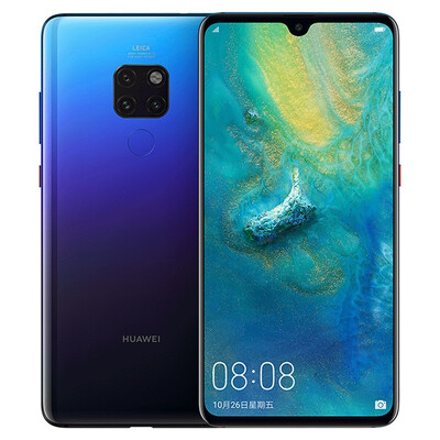 

Chinese version HUAWEI Mate 20 Kirin 980AI smart chip full screen 6GB64GB Light blue