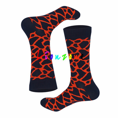 

LIONZONE 2018 Happy Socks Men Women Lovers Colored Cotton Men Socks With Fine Striped Lattice Diamond Shaped Socks Funny Gift