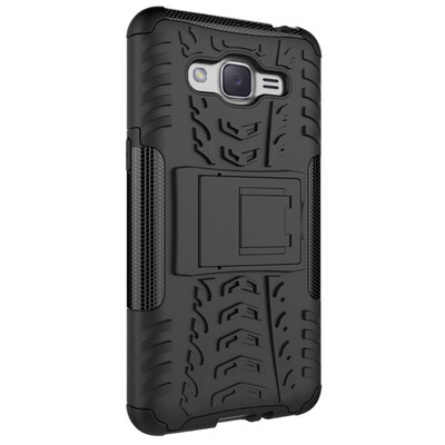 

Fivice Samsung J2 PrimeGrand Prime 2016G532 Case TPU anti-fall tire pattern back clip bracket phone case