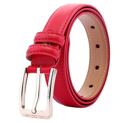 

Crocodile CROCODILE Women's Leather Cowboy Candy Color Belt Fashion Wild Casual Fashion Women's Belts 14511002-01 Black