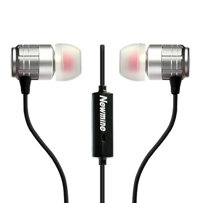 

Newman Newmine NM-JK12 Metal Universal Earphone Earphone Music Game Talk Sports Running Headphone Earphone Compatible Cell Phone Tablet PC Gray