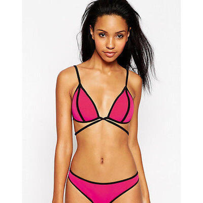

Women Sexy Strappy Triangle Bikini 2pcs Beachwear SwimSuit Swimwear Beachwear