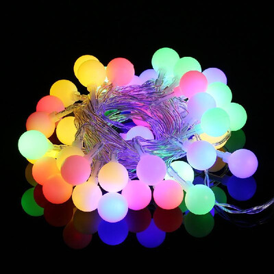 

10 Meters Ball Shaped Warm Yellow LED String Lights Battery Powered Shining LED Strip Decoration for Christmas