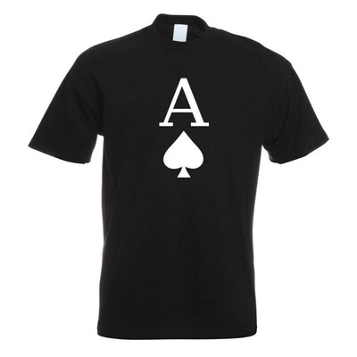 

Ace of Spades Playing Card T-Shirt Men Design Gift