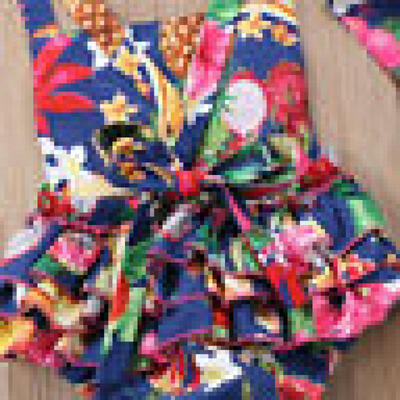 

Tropical Fruit Newborn Baby Girl Clothes Flower Jumpsuit Romper Bodysuit Outfits