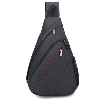 

Jingdong Supermarket Qingqi who chest bag shoulder Messenger bag triangle bag water drop bag men&women outdoor sports mountaineering travel riding bag 9908 black