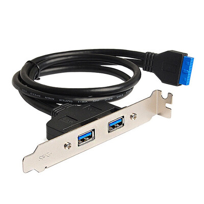 

Sanba SANBAO SU-K20P USB30 rear baffle line high-speed transmission of copper-plated terminal plug&play black
