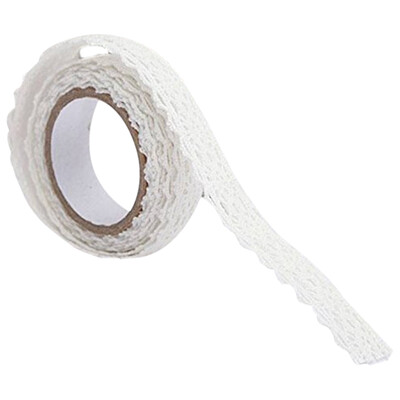 

UpperX Ribbon Lace Wedding Christmas Border Gift Approx 18Mm X 17M White
