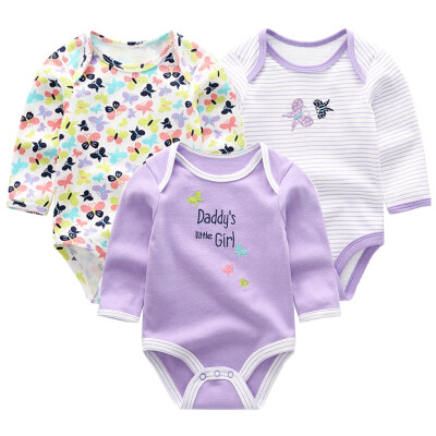 

2018 Newest Babywear Baby Girl Clothes 0-12M Bodysuit For Babies Jumpsuit Summer Autumn Baby Boy Clothes Long Sleeve Newborn