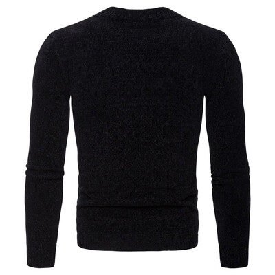 

AOWOFS new solid color round neck knit bottoming shirt foreign trade pullover sweater sweater YM001
